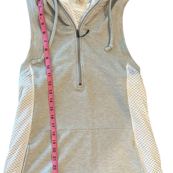 The CALIA Women's Effortless Heather Sleeveless Half Zip Hoodie NWOT Sz Small - Picture 6 of 9